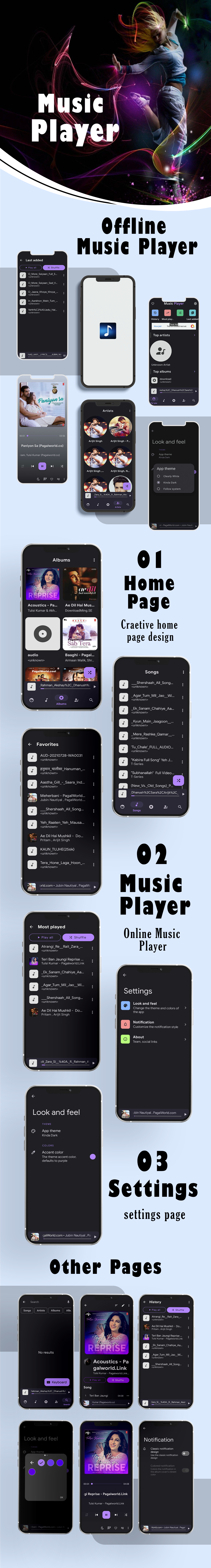 Rexo Music Player | Oflline Music Player App | Admob Ads - 1